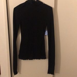 Free People black turtleneck